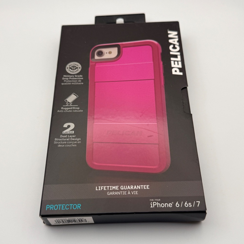 Pelican Protector iPhone 6 6s 7 Case Pink Rugged Military Grade Drop Protection